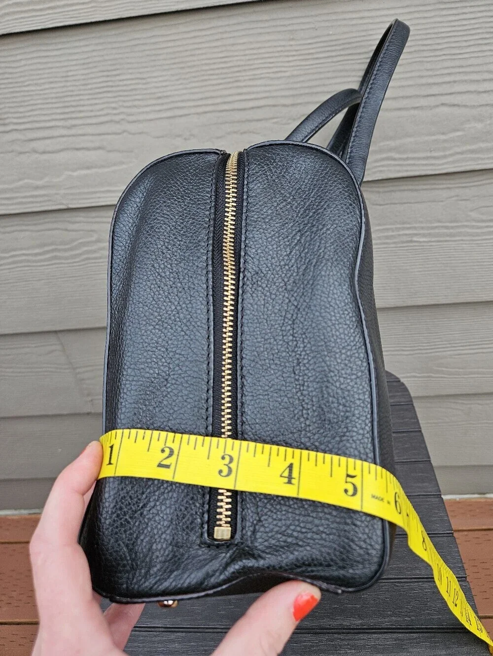 Kate Spade Large Black Handbag Doctor Medic Bag Pebbled Leather Purse Spacious